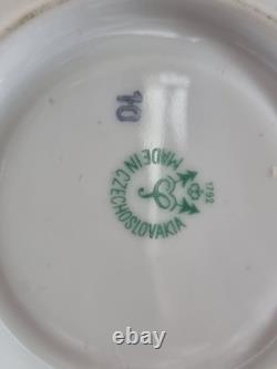 Service à café vintage Haas & Czjzek de Tchécoslovaquie, 15 pièces