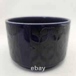 Service à café vintage Hornsea Heirloom bleu nuit de John Clappison, 7 pièces, rare