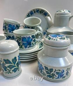 Service à café vintage Midwinter Caprice Jessie Tait Stylecraft Staffordshire années 1960