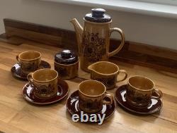 Service à café vintage Palissy Royal Worcester, rétro des années 1970