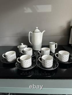 Service à café vintage Rörstrand Suède motif Venezia pour 6 par Hertha Bengtsson Service à café vintage Rörstrand Suède motif Venezia pour 6 par Hertha Bengtsson