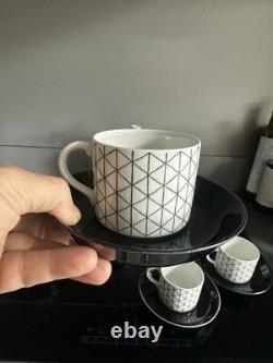 Service à café vintage Rörstrand Suède motif Venezia pour 6 par Hertha Bengtsson