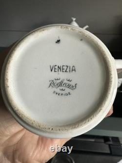 Service à café vintage Rörstrand Suède motif Venezia pour 6 par Hertha Bengtsson