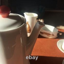 Service à café vintage Royal Doulton Reynard le Renard pour 4 personnes en excellent état