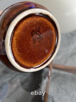 Service à café vintage Senca Portugal en céramique, style milieu du siècle, rétro années 70, cafetière, mugs, pichet et tasse