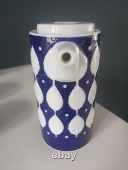 Service à café vintage en porcelaine Sargadelos de 23 pièces fabriqué en Espagne. (Norfolk)