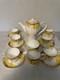 Service &agrave; Caf&eacute; Vintage En Porcelaine Fine Shelley, Ann&eacute;es 1950/60, 15 Pi&egrave;ces