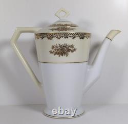 Service à café vintage en porcelaine japonaise Noritake, style Art déco, début-milieu du XXe siècle