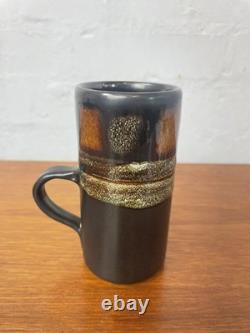 Service à café vintage en poterie celtique avec médaillon, Newlyn, Cornouailles