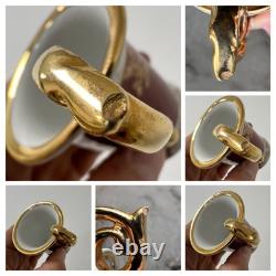 Service à café vintage pour 6 personnes, production RDA, porcelaine spéciale Eisenberg