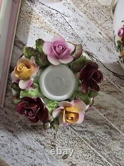 Service à dîner et à thé Royal Albert Old Country Roses en porcelaine fine vintage, 62 pièces