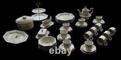 Service à dîner/thé/café Johnson Bros Eternal Beau vintage 46 pièces Eb4