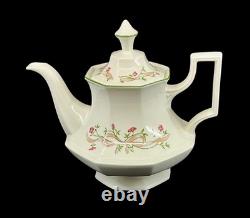 Service à dîner/thé/café Johnson Bros Eternal Beau vintage 46 pièces Eb4