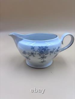 Service à dîner vintage Schwarzenbach pour l'hiver, théière, café, tasse et soucoupes