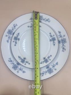 Service à dîner vintage Schwarzenbach pour l'hiver, théière, café, tasse et soucoupes