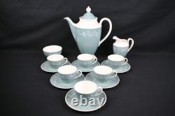 Service à espresso/café Royal Doulton Cascade vintage (années 1960) (6), 15 pièces, D645