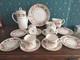 Service &agrave; Th&eacute; 9 Pi&egrave;ces Royal Worcester Royal Garden Dot & Dash Vintage 1969