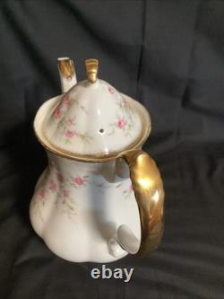 Service à thé Royal Albert Victoriana Rose 28 pièces, grande théière, cafetière, 12 duos