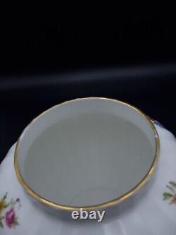 Service à thé Royal Worcester White Roanoke pour 6 personnes - 1ère qualité