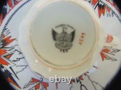 Service à thé Vintage 20 pièces Phoenix China Angleterre Art Déco Émaillé Peint à la main 1930