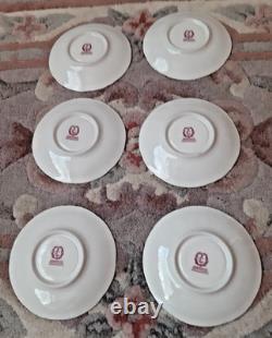 Service à thé/café 36 pièces en porcelaine Vintage Bernadotte, fine de Bohème, doré