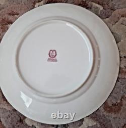 Service à thé/café 36 pièces en porcelaine Vintage Bernadotte, fine de Bohème, doré