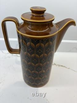 Service à thé/café Hornsea Heirloom motif brun vintage excellent état