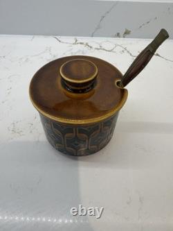 Service à thé/café Hornsea Heirloom motif brun vintage excellent état