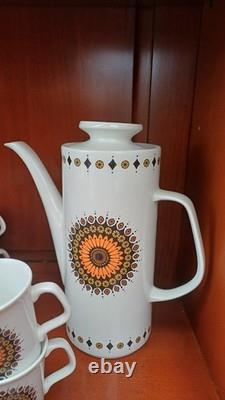 Service à thé/café 'Inca' Meakin des années 1960/70, ajout idéal à une collection vintage.