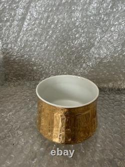 Service à thé/café Vintage Royal Worcester avec finition dorée brillante réfléchissante
