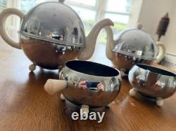 Service à thé/café atomique vintage Perry, Bevan & Co, Everhot, 1952 – rare