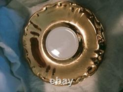 Service à thé / café en or vintage Bareuther, Bavière, 13 pièces