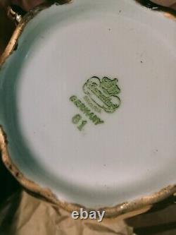 Service à thé / café en or vintage Bareuther, Bavière, 13 pièces