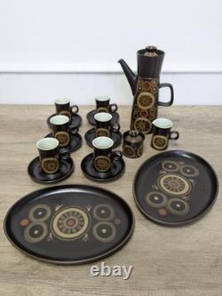 Service à thé / café et petit-déjeuner vintage rétro Denby Arabesque – Décoration de cuisine