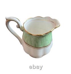 Service à thé / café vintage Royal Albert Crown China motif vert et or