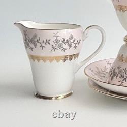 Service à thé/café vintage Royal Grafton pour une personne avec plateau William Morris Pimpernel vers 1960