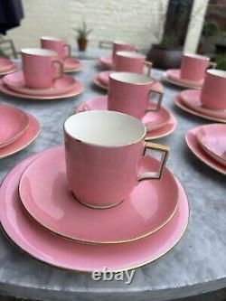 Service à thé / café vintage rose, 12 pièces