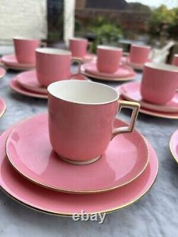 Service à thé / café vintage rose, 12 pièces