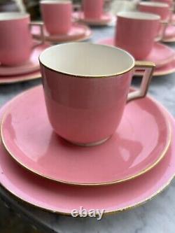 Service à thé / café vintage rose, 12 pièces