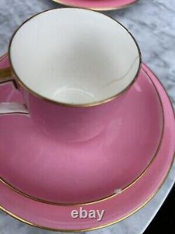 Service à thé / café vintage rose, 12 pièces