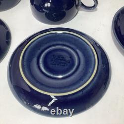 Service à thé en grès bleu Cottage vintage Denby – cafetière / théière, plus de 30 pièces