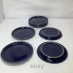 Service à thé en grès bleu Cottage vintage Denby – cafetière / théière, plus de 30 pièces