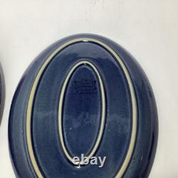 Service à thé en grès bleu Cottage vintage Denby – cafetière / théière, plus de 30 pièces