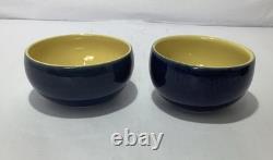 Service à thé en grès bleu Cottage vintage Denby – cafetière / théière, plus de 30 pièces