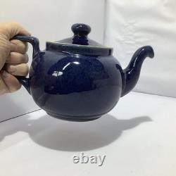 Service à thé en grès bleu Cottage vintage Denby – cafetière / théière, plus de 30 pièces