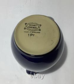 Service à thé en grès bleu Cottage vintage Denby – cafetière / théière, plus de 30 pièces