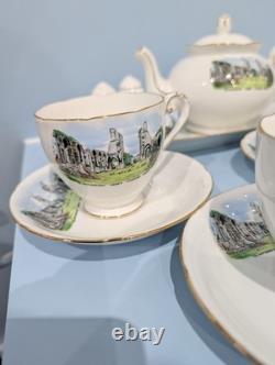 Service à thé en porcelaine de bone china fait main royal
