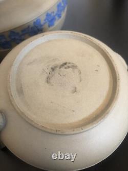 Service à thé et à café Wedgwood Drabware Jasperware de quatre pièces - Vintage rare