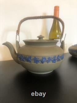 Service à thé et à café Wedgwood Drabware Jasperware de quatre pièces - Vintage rare