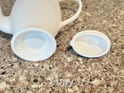 Service à thé et à café en porcelaine Merced Franciscan vintage crème, sans éclats ni craquelures